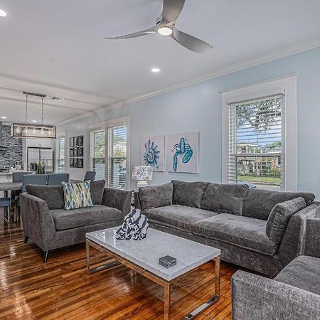 Luxury Designer Villa By The Beach Bright Beautiful Brand New Galveston Buitenkant foto